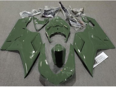 Army Green Gloss Ducati 848 1098 1198 Fairings 2007-2012