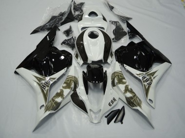 Black gold and white Honda CBR600RR Fairings 2009-2012