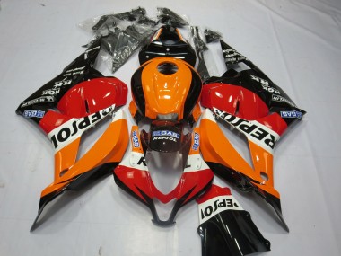 Black Repsol Honda CBR600RR Fairings 2009-2012