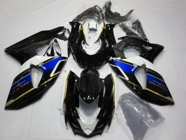 Blue and Gold Suzuki GSXR 1000 Fairings 2009-2016