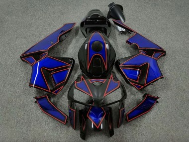 Blue and Red Turtle Honda CBR600RR Fairings 2005-2006