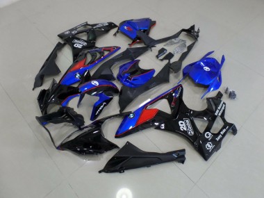 Blue and White Red BMW S1000RR Fairings 2009-2016