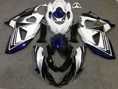 Blue Black and white Suzuki GSXR 1000 Fairings 2009-2016