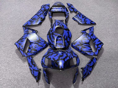 Blue Camo Honda CBR600RR Fairings 2003-2004