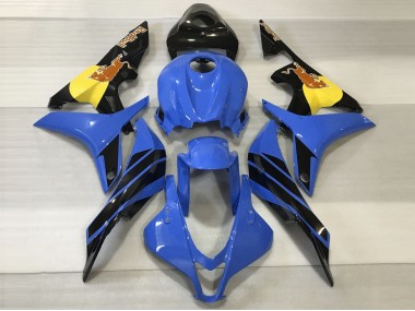 Blue & Orange Bull Honda CBR600RR Fairings 2007-2008