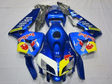 Blue RedBull Style Honda CBR600RR Fairings 2005-2006