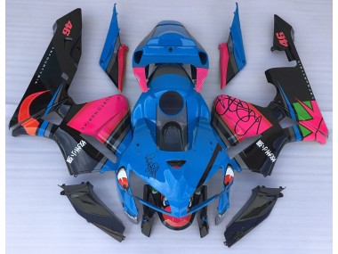 Blue Shark & Pink Honda CBR600RR Fairings 2005-2006