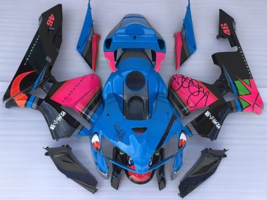 Blue Shark & Pink Honda CBR600RR Fairings 2005-2006