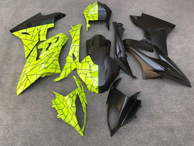 Bright Yellow and Matte Black BMW S1000RR Fairings 2009-2018