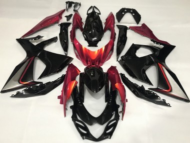 Burnt Orange and Black Suzuki GSXR 1000 Fairings 2009-2016