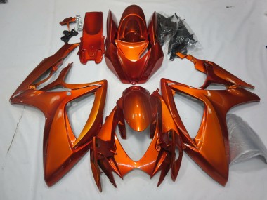 Burnt Orange Suzuki GSXR 600-750 Fairings 2006-2007