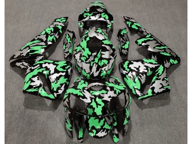 Camo & LIGHT GREEN Honda CBR600RR Fairings 2005-2006