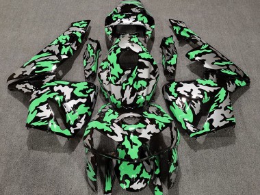 Camo & LIGHT GREEN Honda CBR600RR Fairings 2005-2006