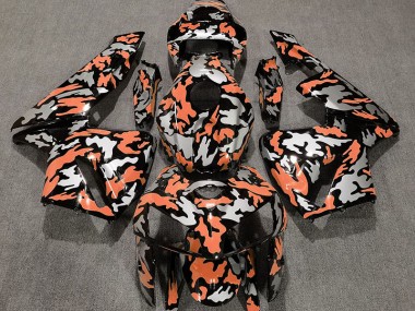 Camo & LIGHT ORANGE Honda CBR600RR Fairings 2005-2006