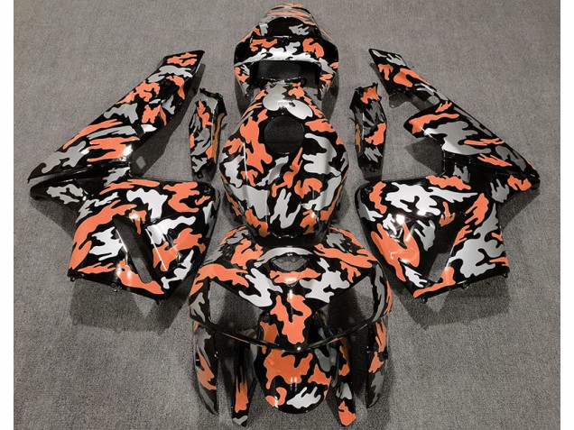 Camo & LIGHT ORANGE Honda CBR600RR Fairings 2005-2006