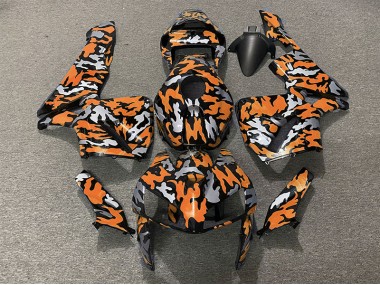 Camo & ORANGE Honda CBR600RR Fairings 2005-2006