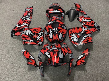 Camo & RED Honda CBR600RR Fairings 2005-2006