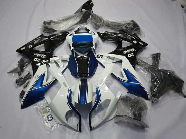 Custom Blue and White BMW S1000RR Fairings 2009-2016