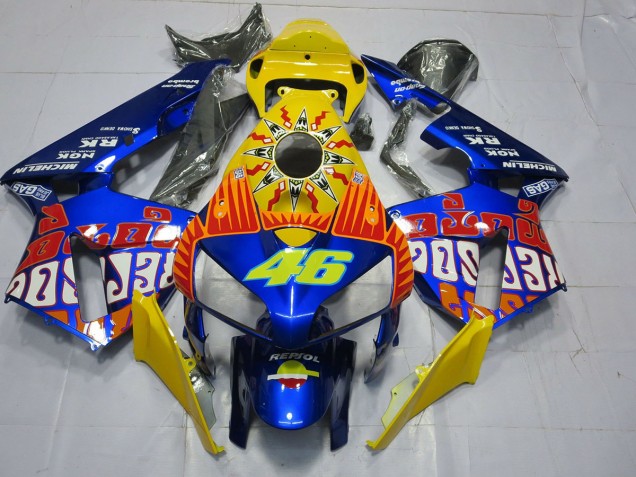 Custom Blue Rossi Honda CBR600RR Fairings 2005-2006