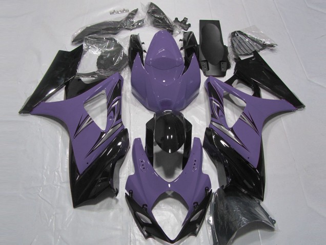 Dark Purple and Black Suzuki GSXR 1000 Fairings 2007-2008