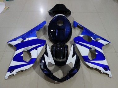 Deep Blue & logos Suzuki GSXR 1000 Fairings 2000-2002