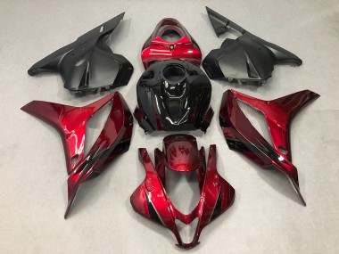 Deep Red with Black Honda CBR600RR Fairings 2009-2012