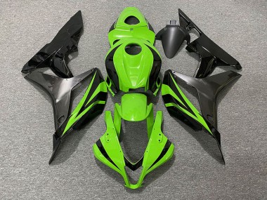 Electric Green OEM Style & Grey Honda CBR600RR Fairings 2007-2008