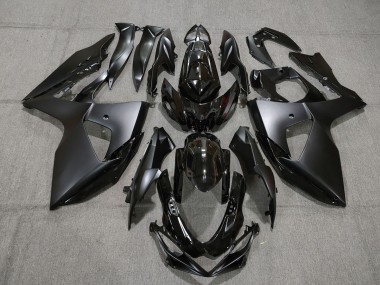 Gloss and Matte Black Style Suzuki GSXR 1000 Fairings 2009-2016