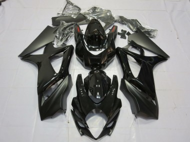 Gloss and Matte Black Suzuki GSXR 1000 Fairings 2007-2008