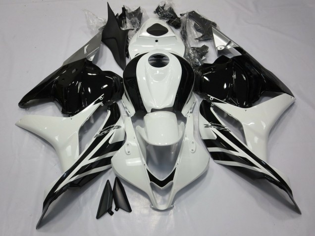 Gloss Black and White Honda CBR600RR Fairings 2009-2012