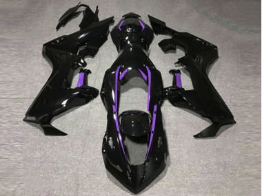 Gloss Black & Purple Lining Honda CBR1000RR Fairings 2017-2019