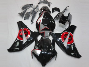 Gloss Black & Red Honda CBR1000RR Fairings 2008-2011