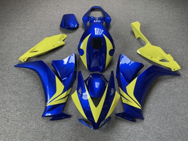 Gloss Blue and High Vis Yellow Honda CBR1000RR Fairings 2012-2016