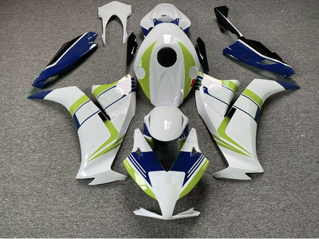 Gloss Blue and Lime Honda CBR1000RR Fairings 2012-2016