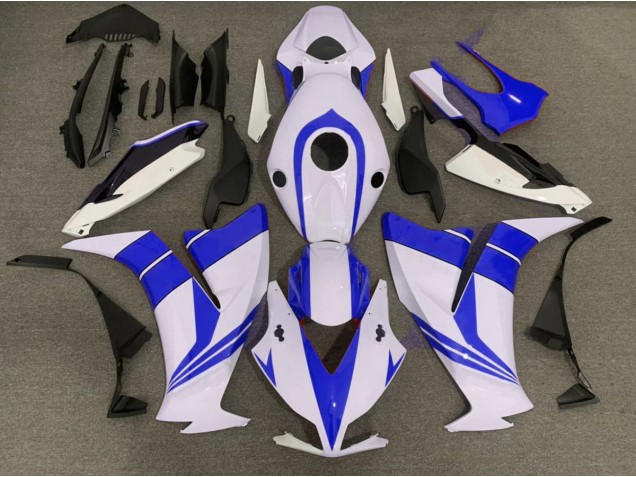 Gloss Blue and White Honda CBR1000RR Fairings 2012-2016