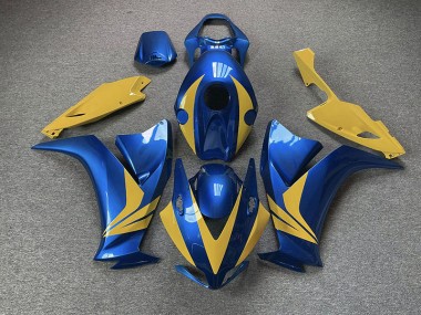 Gloss Blue and Yellow Honda CBR1000RR Fairings 2012-2016