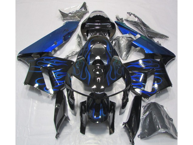 Gloss Blue Flame Honda CBR600RR Fairings 2005-2006