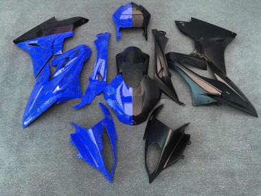 Gloss Blue / Matte Black Split BMW S1000RR Fairings 2009-2018