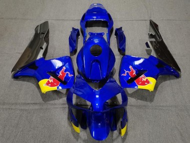 Gloss Blue Red Bull Honda CBR600RR Fairings 2003-2004