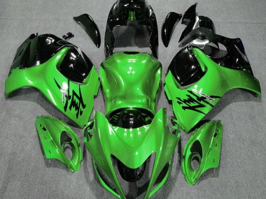 Gloss Green and Black Suzuki GSXR 1300 Fairings 2008-2019