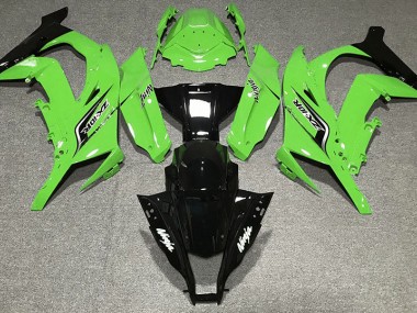 Gloss Green & Logos Kawasaki ZX10R Fairings 2011-2015
