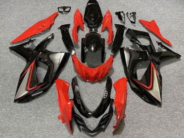 Gloss Red and Black Suzuki GSXR 1000 Fairings 2009-2016