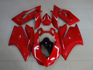 Gloss Red & White Ducati 1199 Fairings