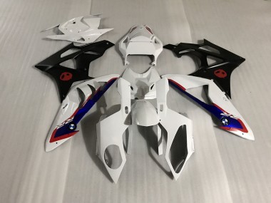 Gloss White and Matte Black BMW S1000RR Fairings 2009-2018