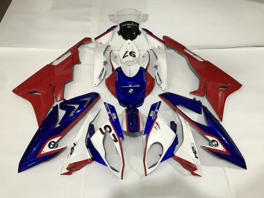 Gloss White / Blue / Red BMW S1000RR Fairings 2009-2018