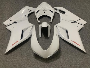 Gloss White Ducati 848 1098 1198 Fairings 2007-2012