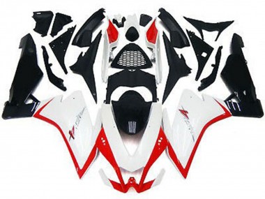 Gloss White & Red Aprilia RSV4 1000 Fairings 2010-2015