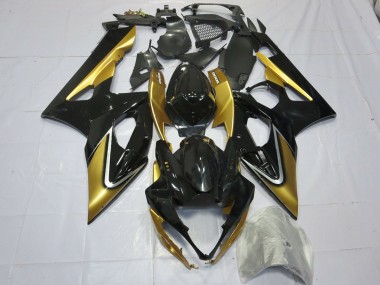 Gold and Black Suzuki GSXR 1000 Fairings 2005-2006