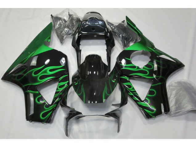 Green Flame Honda CBR954 Fairings 2002-2003