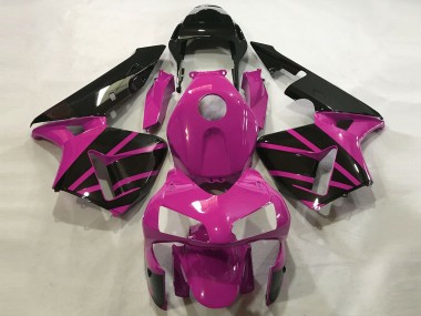 Hot Pink & Gloss Black Honda CBR600RR Fairings 2003-2004